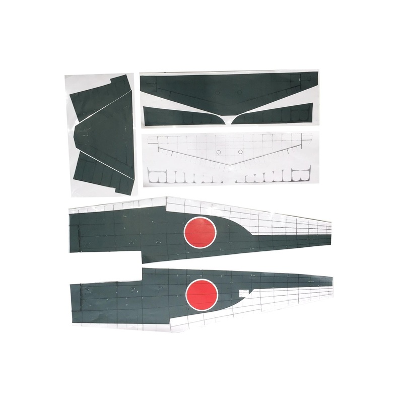 Nexa 1580mm A6M5 Zero Green Covering Set (Fuselage and Tail)