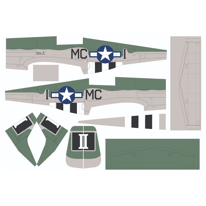 Nexa 1580mm P-51D Mustang "Happy Jack's Go Buggy" Covering Set (Fuselage and Tail)