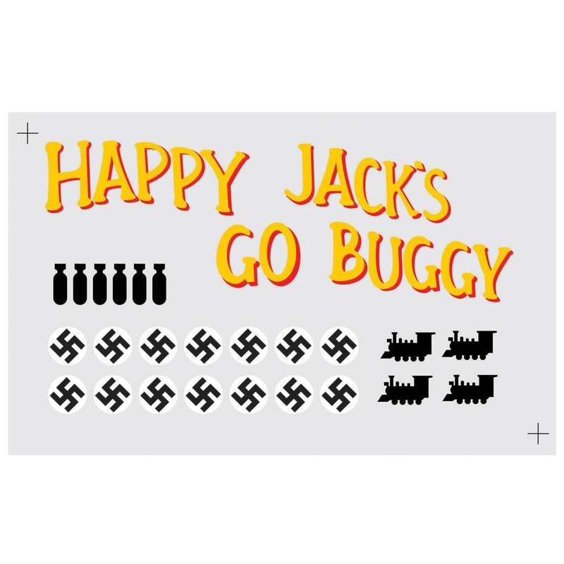 Nexa 1580mm P-51D Mustang "Happy Jack's Go Buggy" Decal Set