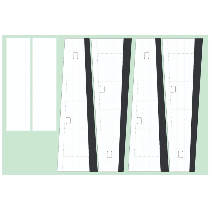 Nexa 1700mm CE-208 Airliner Express Covering Set - Wing