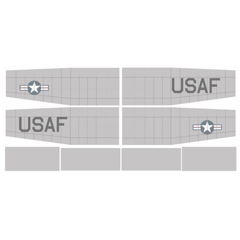 Nexa 1720mm L-19 Bird Dog Grey Covering Set (Wing)