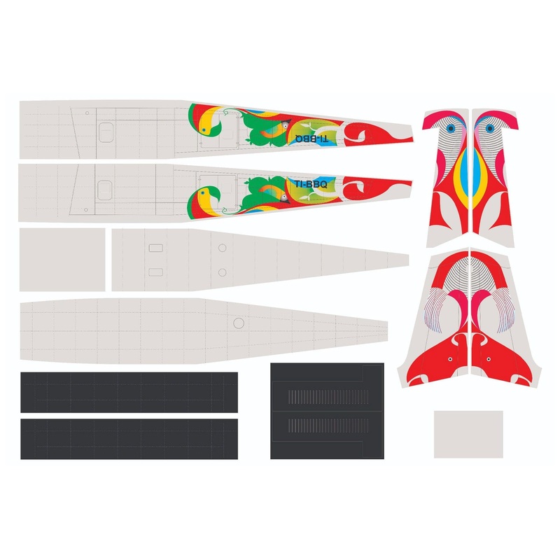 Nexa 1870mm DHC-6 Twin Otter Nature Air Covering Set (Fuselage and Tail)