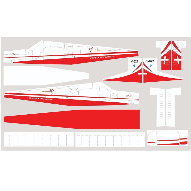 Nexa 2720mm Pilatus PC-6 Swiss Covering Set (Fuselage and Tail)