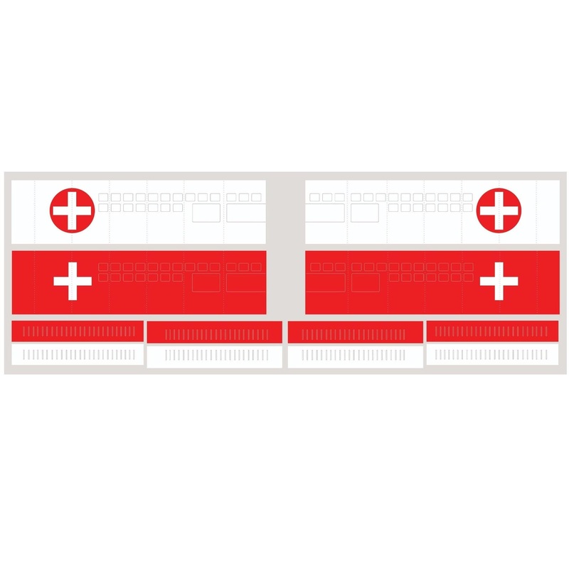 Nexa 2720mm Pilatus PC-6 Swiss Covering Set (Wing)