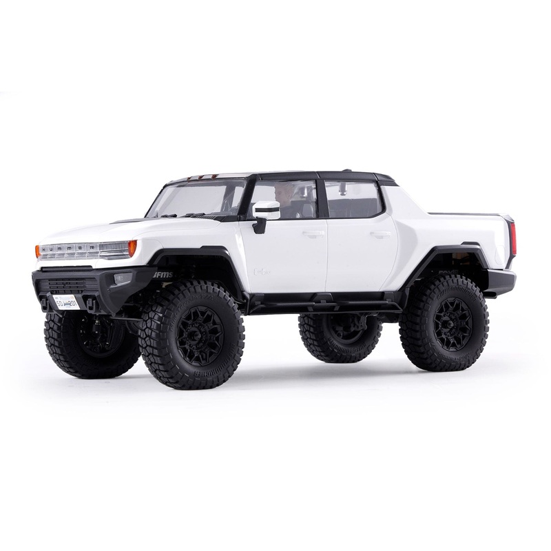 FMS FCX18 White GM Hummer EV 1/18 Scale 4WD Crawler - RTR
