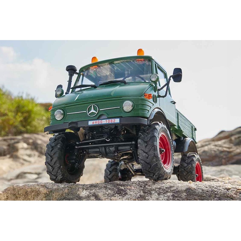 FMS FCX24 Green Mercedes-Benz Unimog 421 1/24 Scale 4WD Crawler - RTR