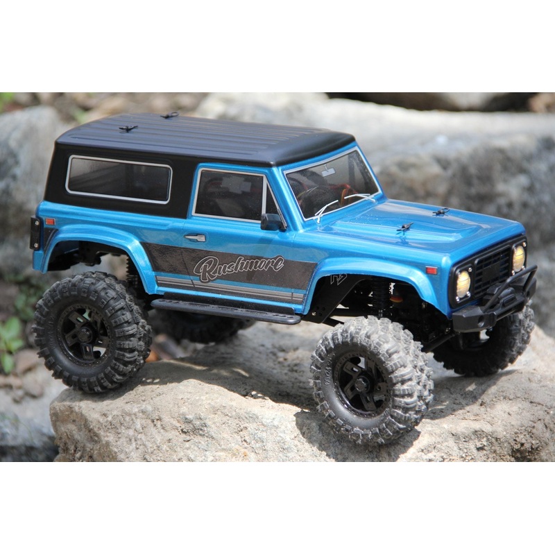 Hobby Plus-Furitek CR18P Metallic Cyan 2024 Rushmore 1/18 Scale 4WD Brushless Mini Crawler - RTR