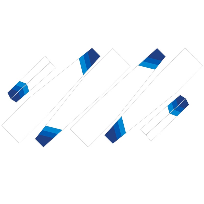 Nexa 2500mm Motorspatz Glider Wing Set Covering - Blue