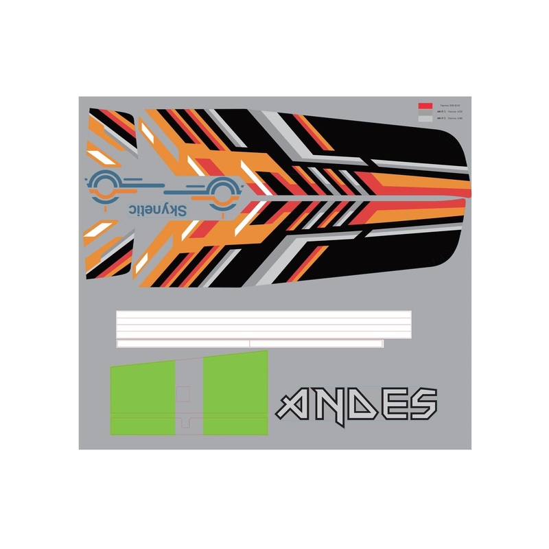Skynetic 2000mm Andes Glider Decal Sheet