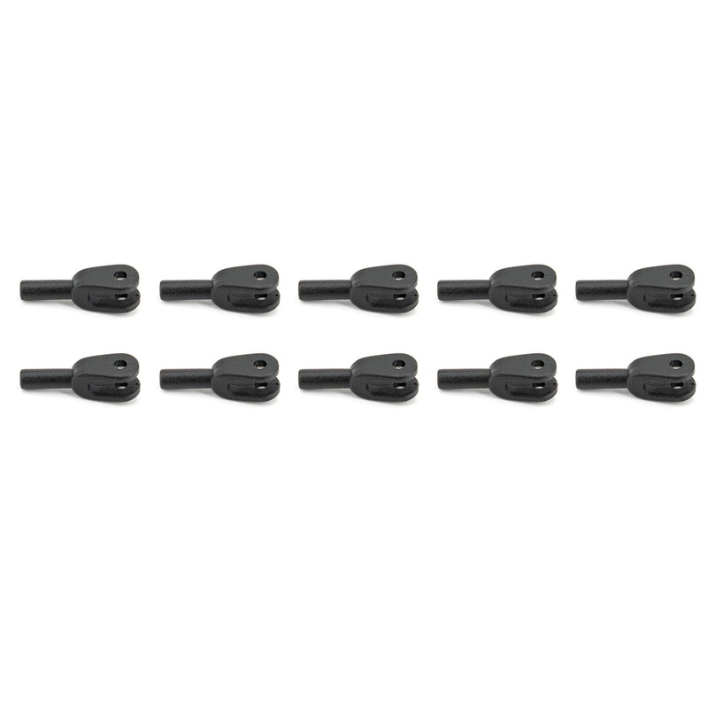 BenchCraft 2.5mm Nylon Clevises - Black (10 Pack)