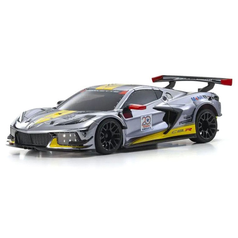 Kyosho Mini-Z Chrome/Yellow Chevy Corvette C8.R MR-04 1/27 Scale RWD Car - RTR
