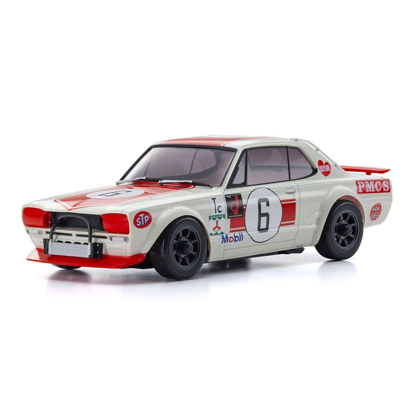 Kyosho Mini-Z Red No. 6 Nissan 1972 Skyline 2000 GT-R KPGC10 1/27 Scale AWD - RTR