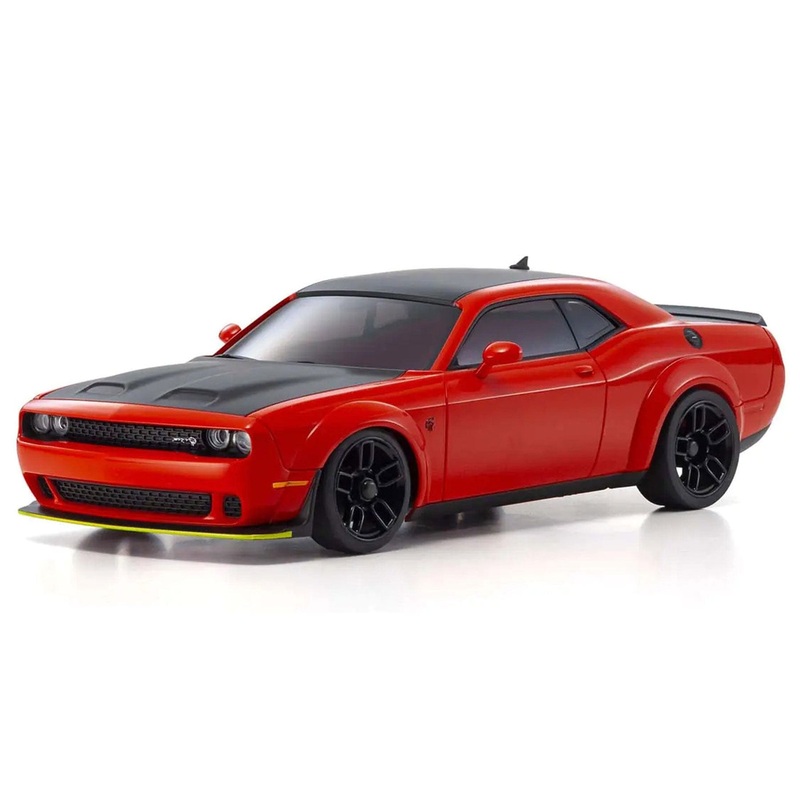 Kyosho Mini-Z Torch Red Dodge Challenger SRT Hellcat Redeye 1/27 Scale AWD Car - RTR