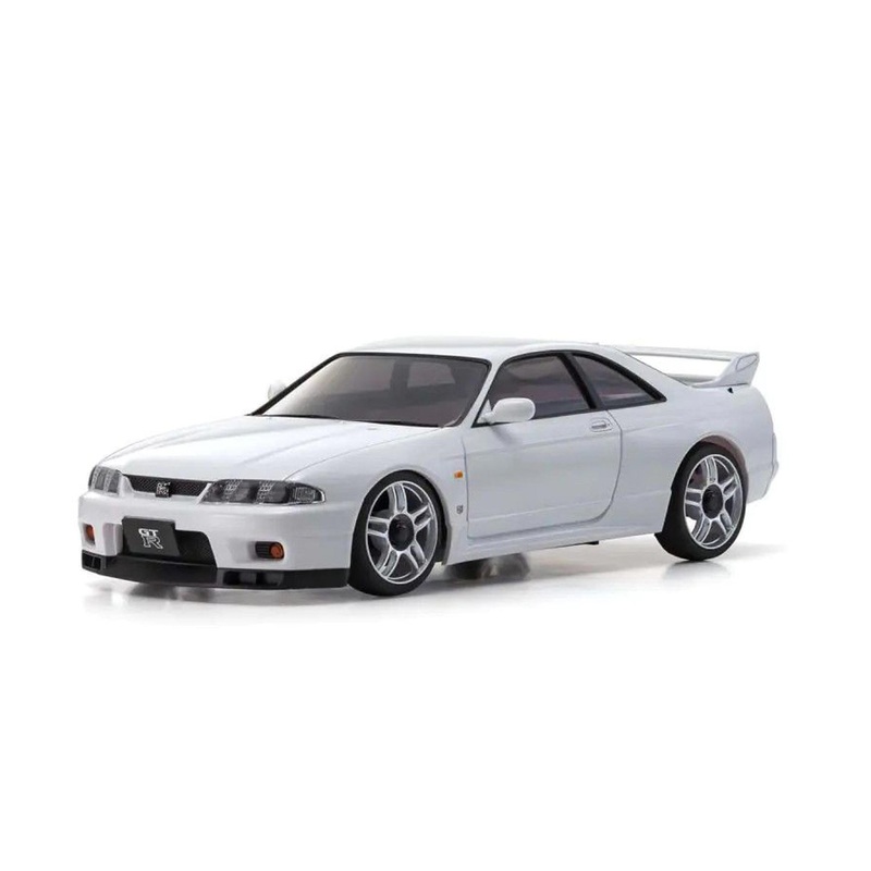Kyosho Mini-Z White Nissan Skyline GT-R V.Spec R33 MA-020 w/LED & Gyro 1/27 Scale AWD Car - RTR
