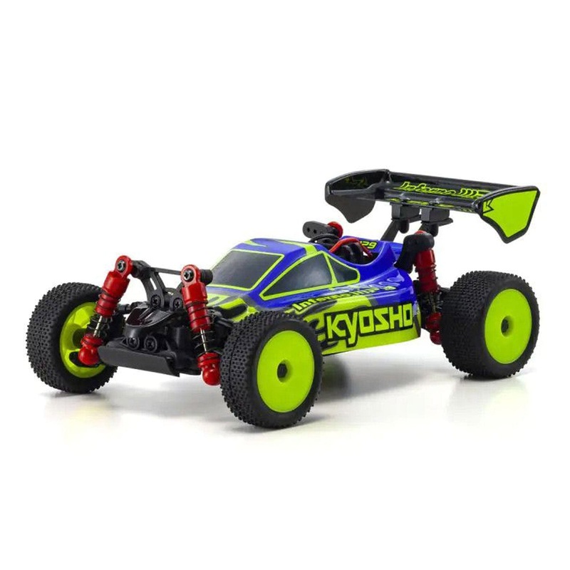 Kyosho Mini-Z Blue/Yellow Inferno MP9 1/27 Scale 4WD Buggy - RTR