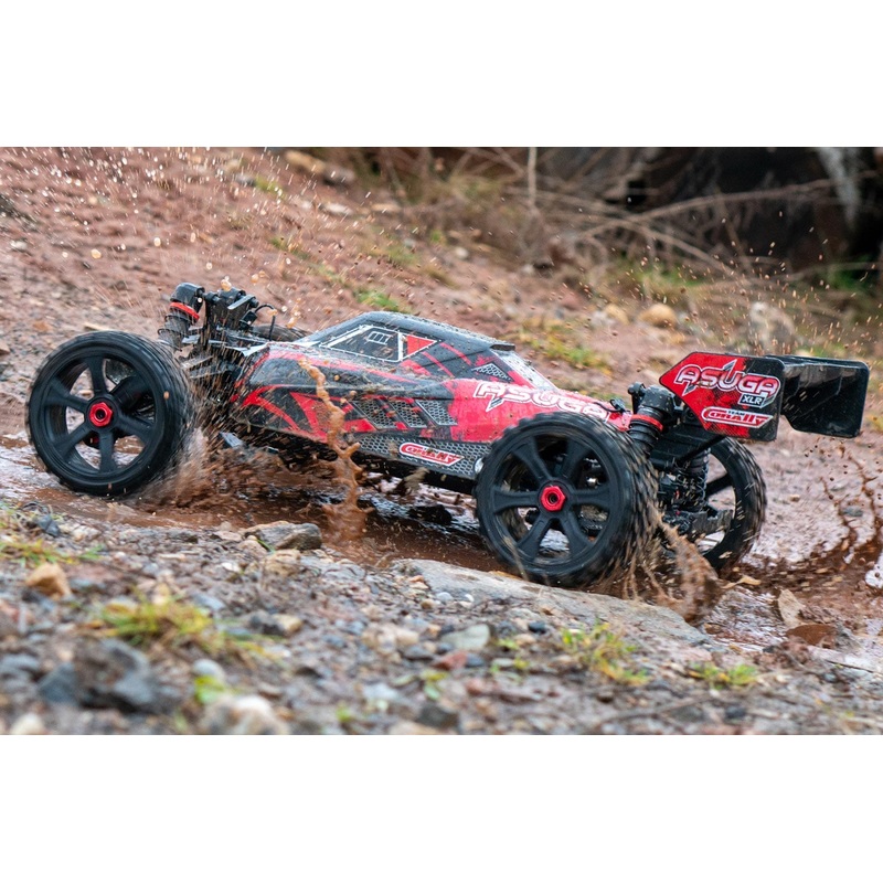 Team Corally Asuga XLR Red Large Scale 4WD Monster Buggy - RTR