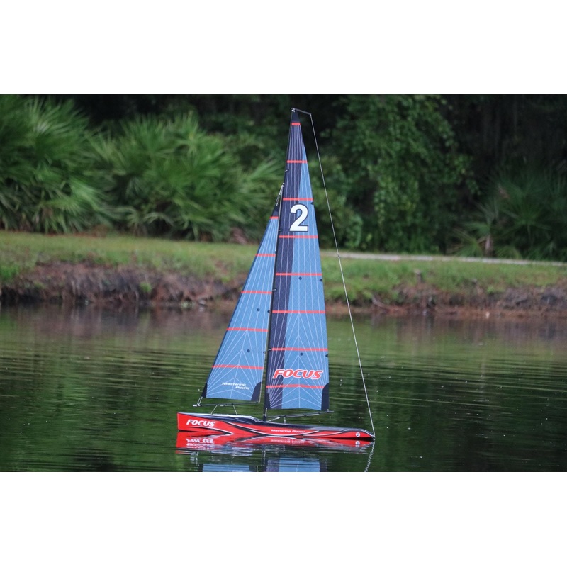 Bancroft Focus V3 Red 995mm (39.2") Sailboat - RTR