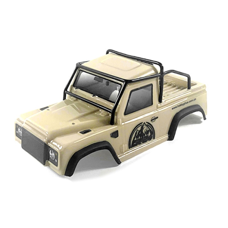 Hobby Plus 1/24 Scale Defender Bronze Truck Cab Body with Roll Cage Set