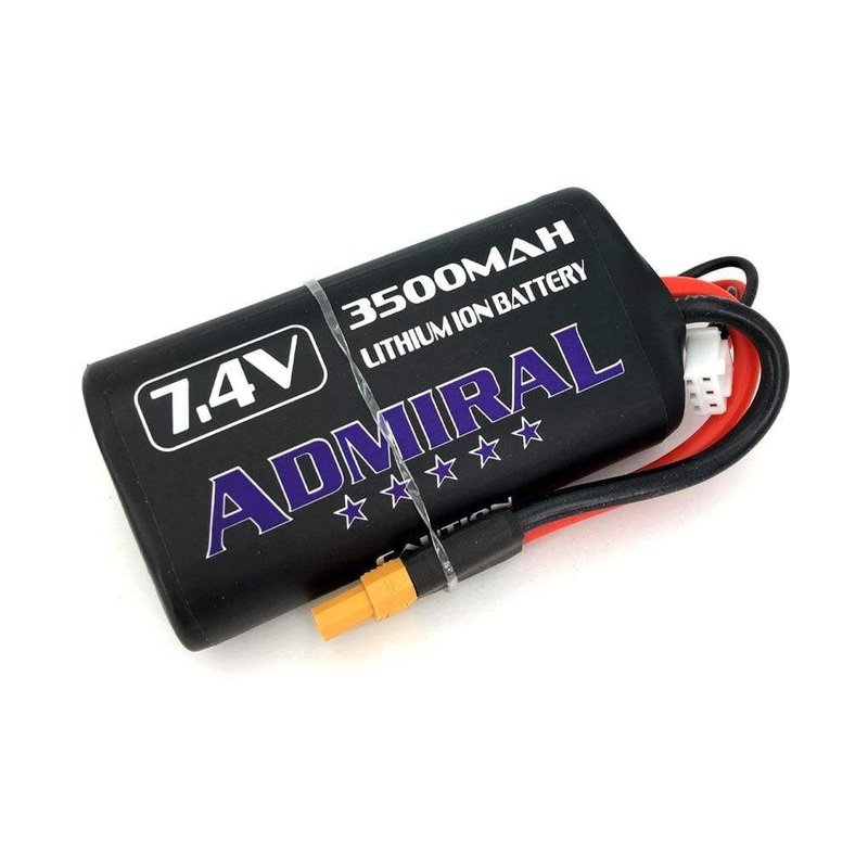 Admiral 3500mAh 2S 7.4V Li-ion Battery with XT30 Connector