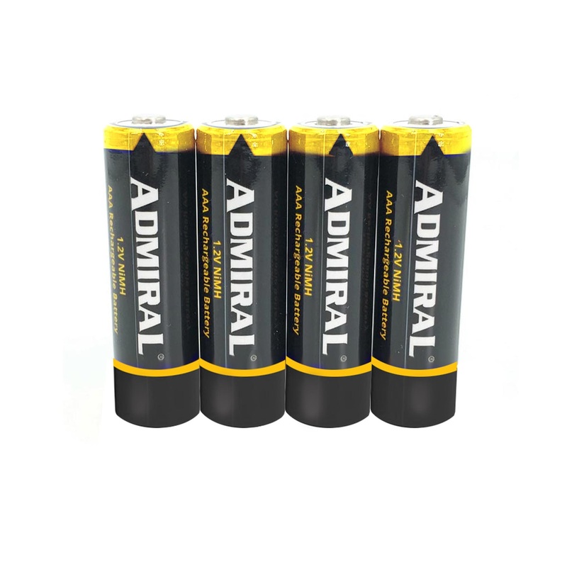 Admiral 750mAh 1.2V NiMH AAA Rechargeable Batteries (4 Pack)