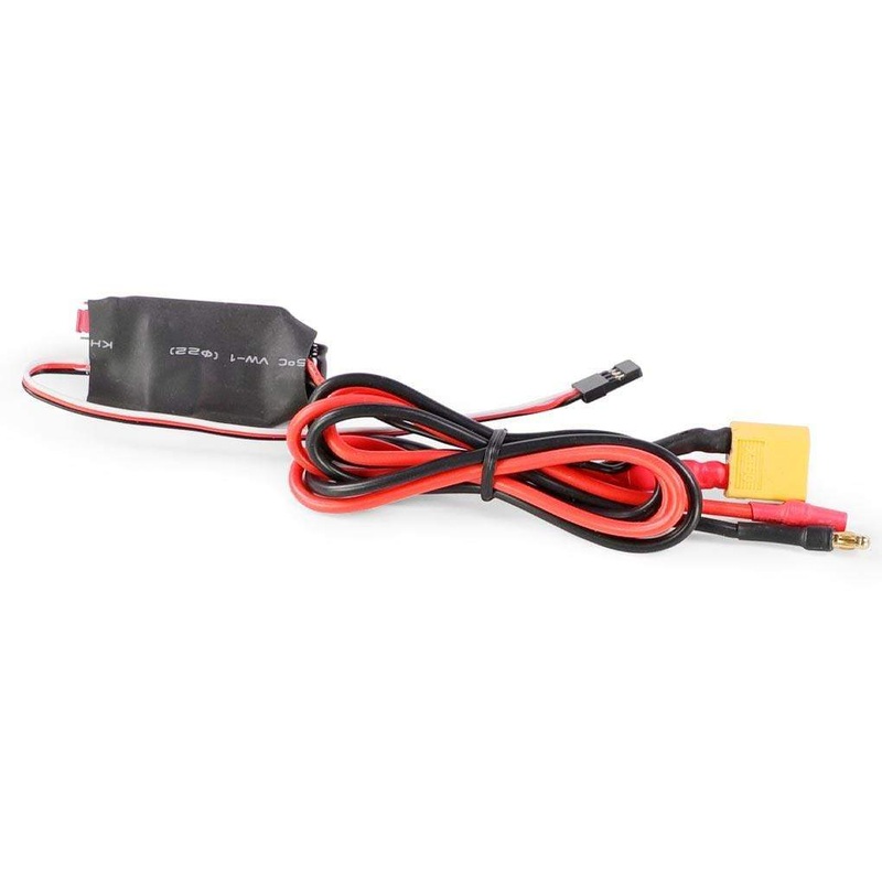 FlightLine 1400mm OV-10 Bronco Battery Adapter Cable with XT60 and UBEC