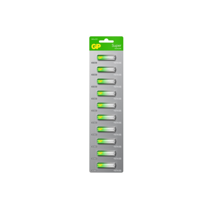 GP Super Alkaline 1.5V AA Batteries (10 pack)