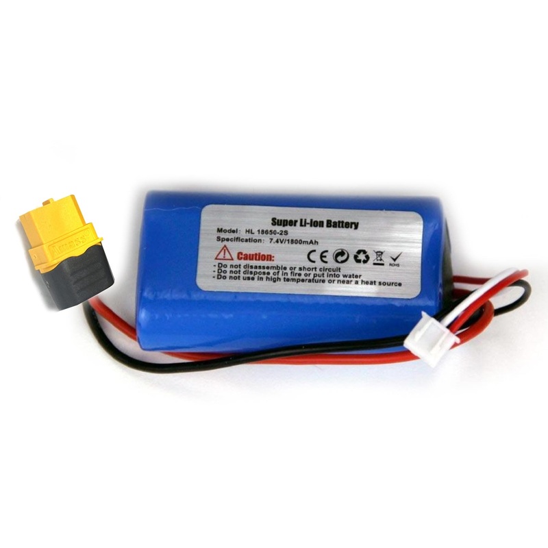 Heng Long 1800mAh 2S 7.4V Li-ion Battery with XT60 Connector