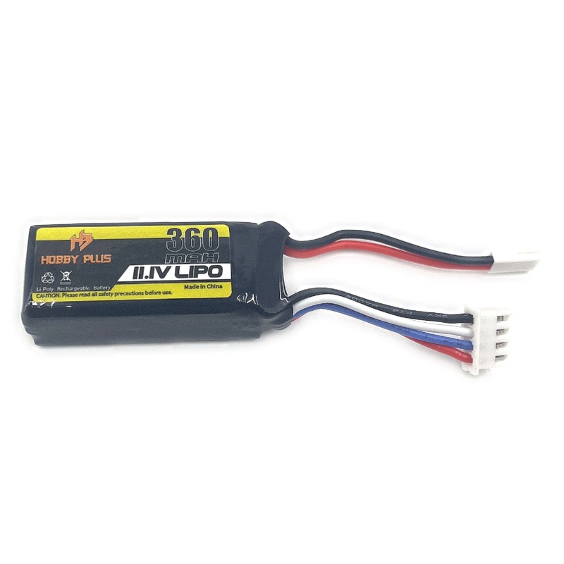 Hobby Plus 3S 11.1v 360mAh 20C LiPo Battery with Micro Connector
