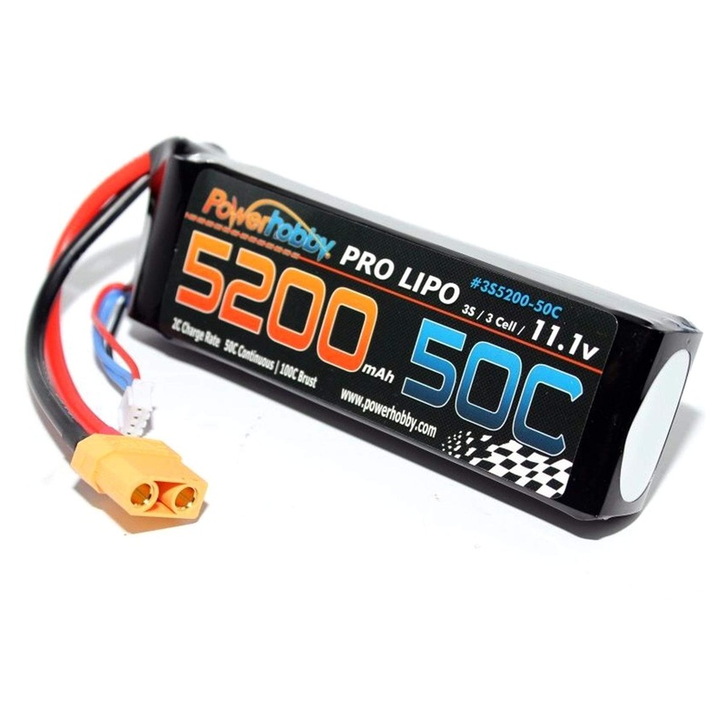 PowerHobby 5200mAh 3S 11.1V 50C LiPo Battery with XT90 Connector
