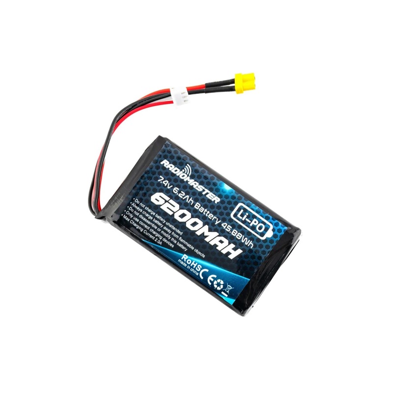 RadioMaster 6200mAh 2S 7.4V LiPo Battery with XT30 Connector