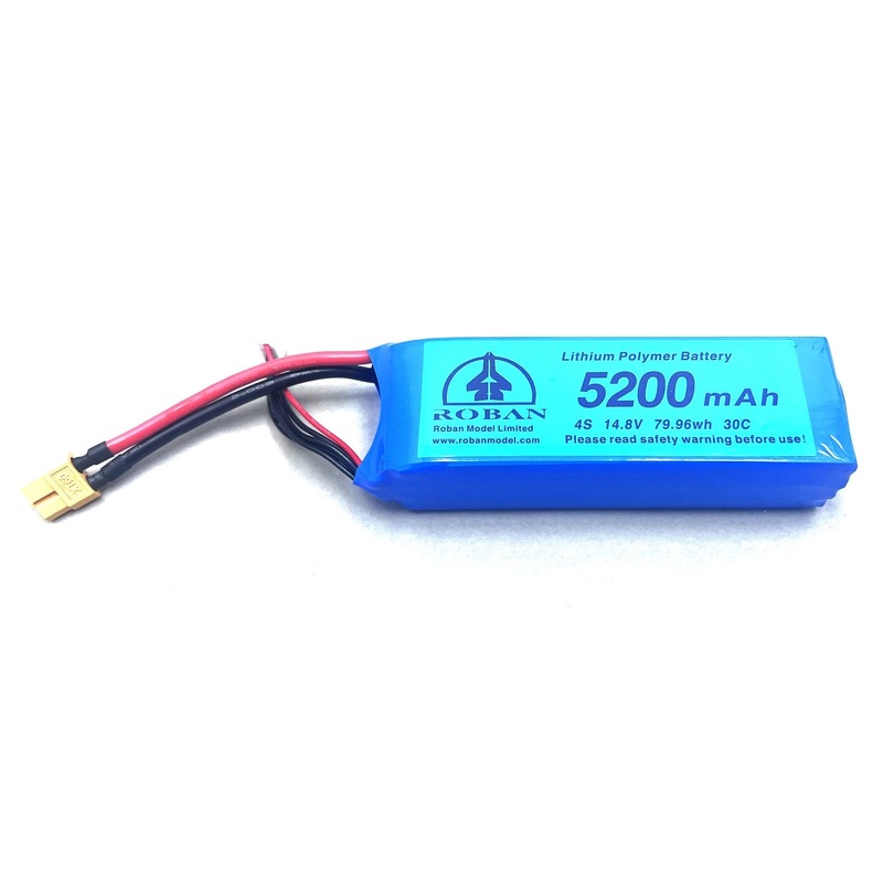 RotorScale 470 Size 4S 5200mAh LiPo Battery