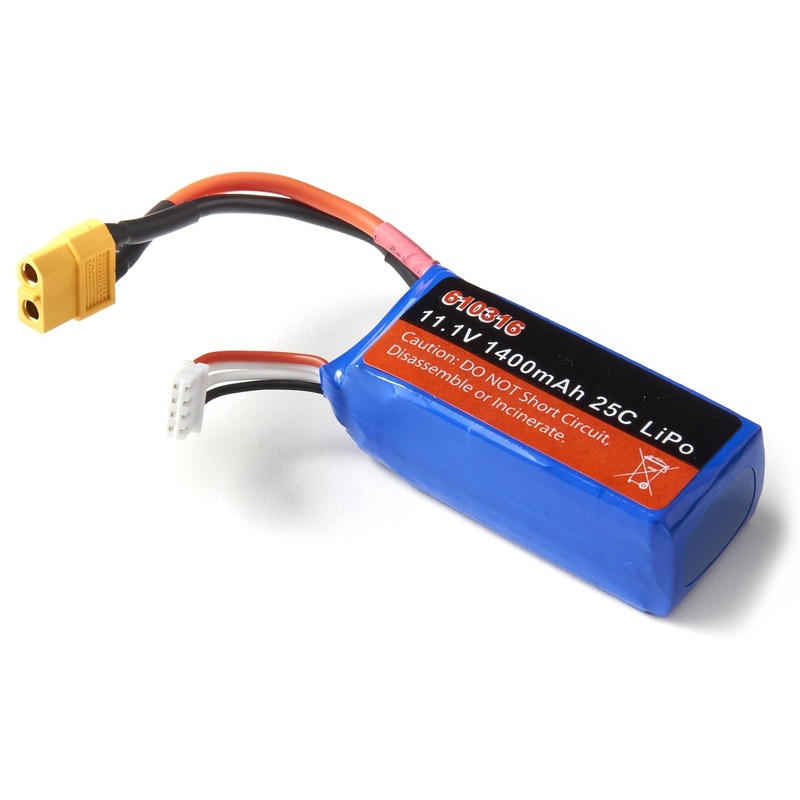 Skynetic 1400mAh 3S 11.1V 25C LiPo Battery with XT60 Connector