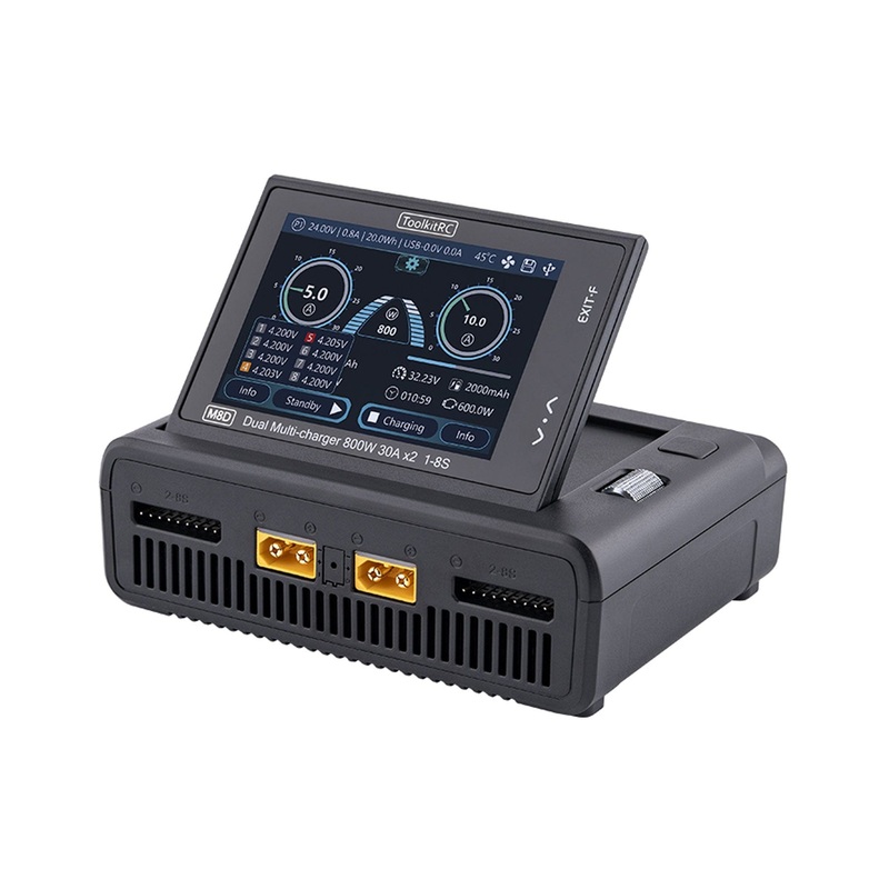 ToolkitRC M8D 1600W 8 Cell (8S) Dual Port LiPo DC Battery Charger