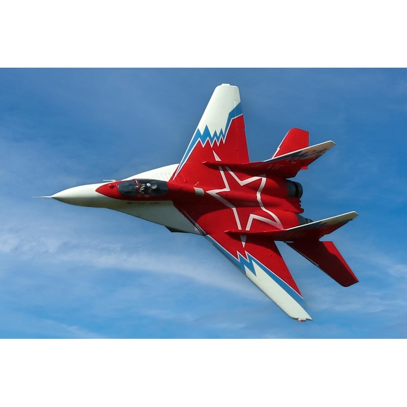 Freewing MiG-29 Fulcrum Red Star Twin 80mm EDF Jet with Thrust Vectoring - PNP