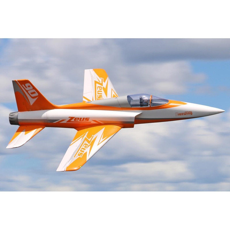 Freewing Zeus Orange 90mm 8S EDF Sport Jet - PNP