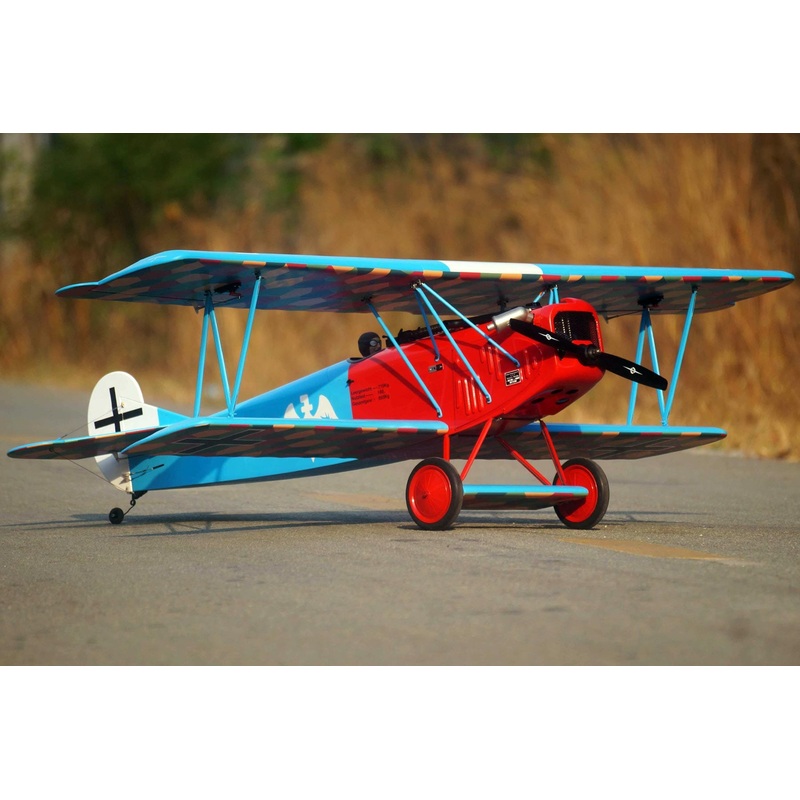 Nexa Fokker D.VII Red-Blue 1730mm (68.1") Wingspan - ARF