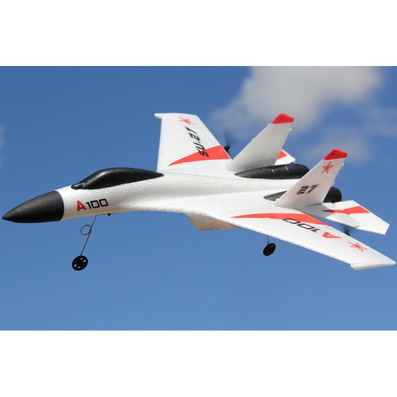XK A100-W SU-27 White with Gyro 340mm (13.3") Wingspan - RTF