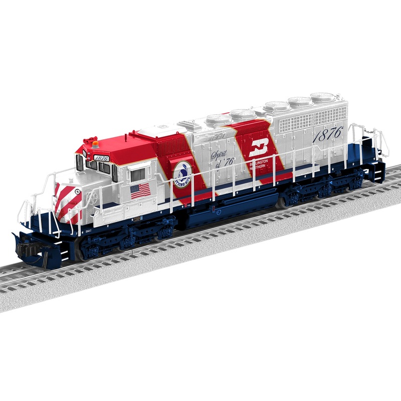Lionel 2233519 O Scale LEGACY EMD SD40-2 "Non-Powered" Burlington Northern Bicentennial BN 1876 BTO