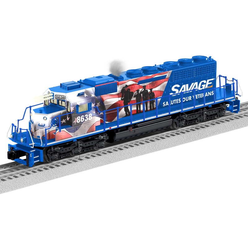 Lionel 2233551 O Scale LEGACY EMD SD40-2 Savage "Veterans" SVGX 8638 BTO