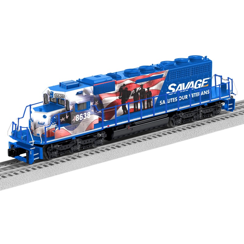 Lionel 2233559 O Scale LEGACY EMD SD40-2 "Non-Powered" Savage "Veterans" SVGX 8638 BTO