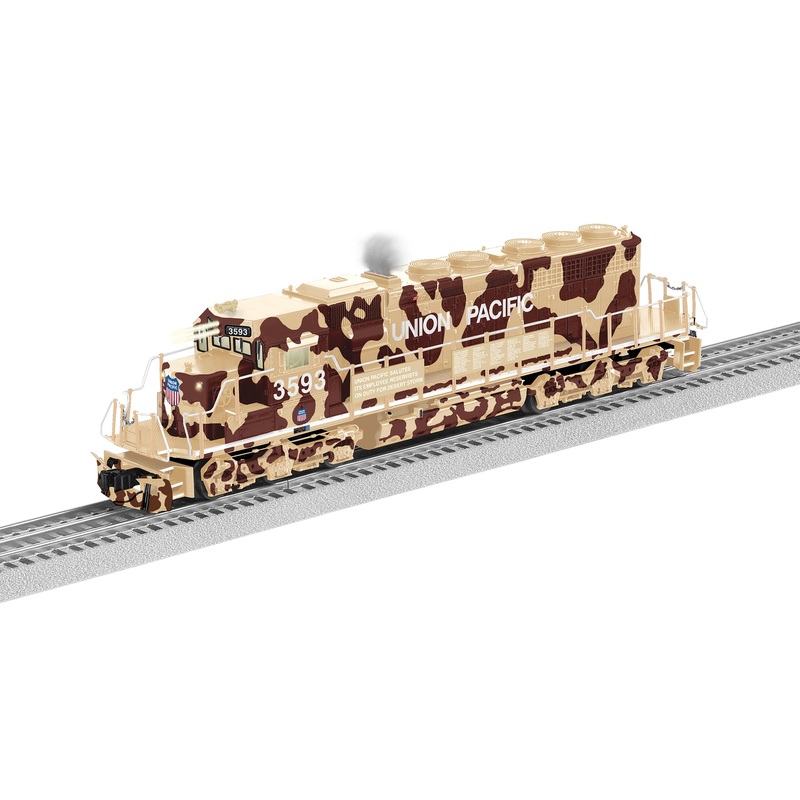 Lionel 2233569 O Scale LEGACY EMD SD40-2 "Non-Powered" Union Pacific Desert Victory UP 3593 BTO