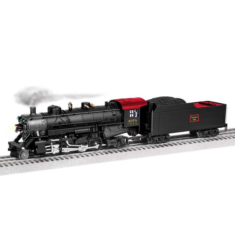 Lionel 2332060 O Gauge Lionchief Plus 2.0 2-8-2 Mikado Steam Loco Burlington CB&Q 4978