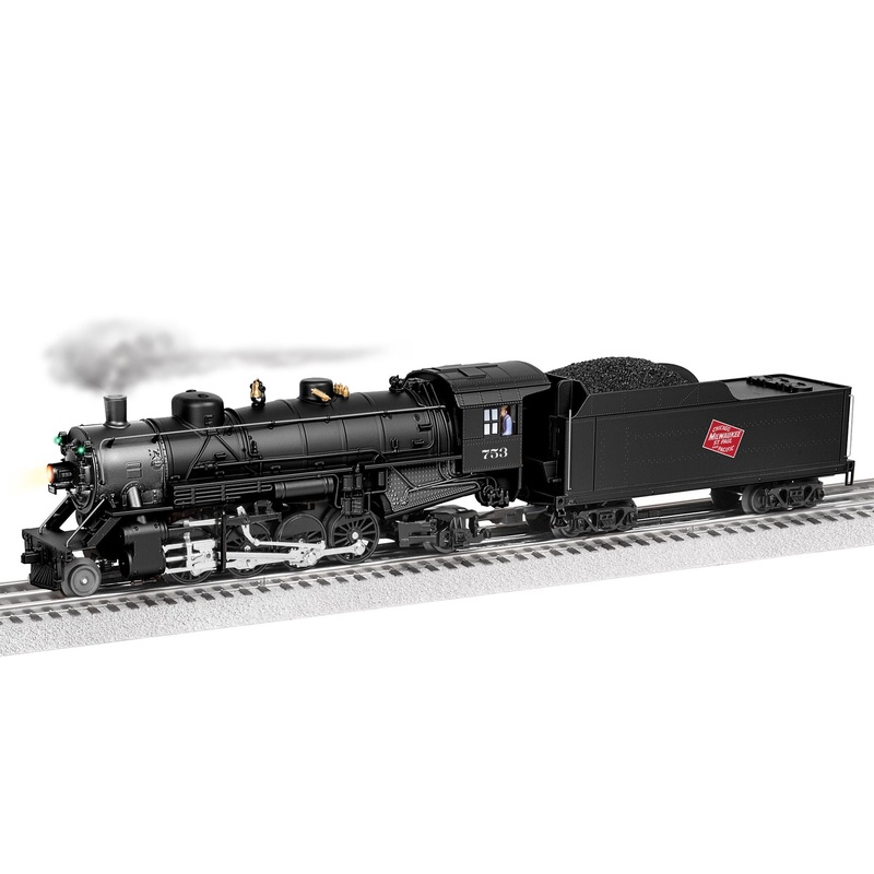 Lionel 2332070 O Gauge Lionchief Plus 2.0 2-8-2 Mikado Steam Loco Milwaukee Road MILW 753