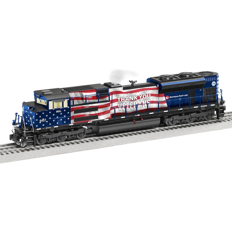 Lionel 2333170 O Scale LEGACY EMD SD70ACe Montana Rail Link "Veterans" MRL 4407 BTO