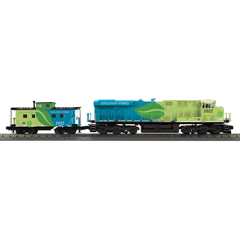 MTH 30-20973-1 O Gauge GE ES44AC Imperial Diesel and Caboose Set with PS3 GEVo Evolution Hybrid 2022