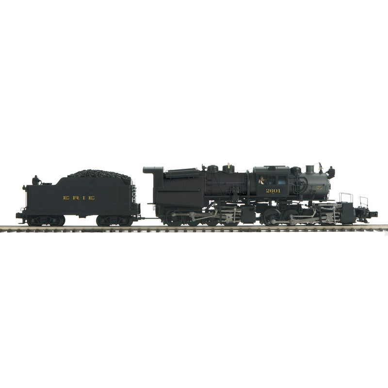 MTH Premier 20-3853-1 O Scale 0-8-8-0 Angus Steam Loco "Black" Erie 2601 with PS3
