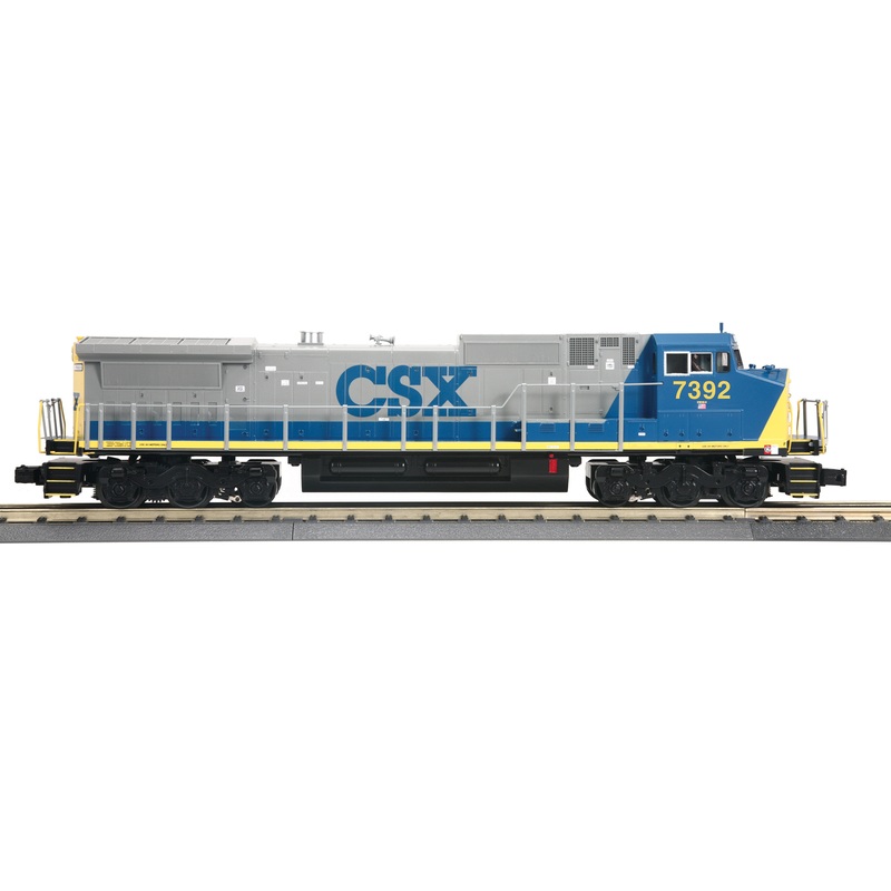 MTH RailKing 30-21088-1 O Gauge GE Dash 8 Diesel Locomotive CSX 7392 with PS3