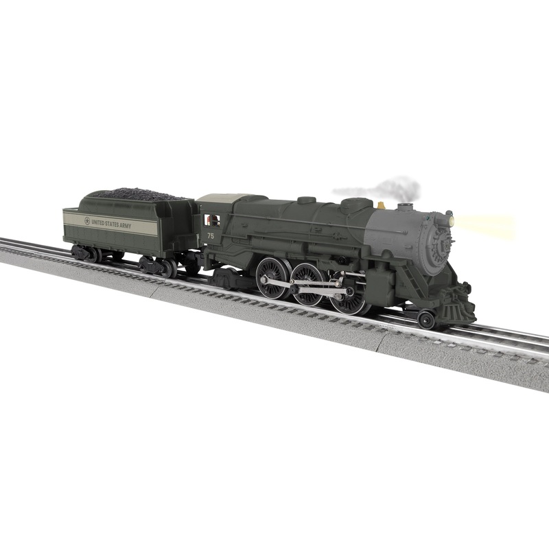 Lionel 2445080 O Gauge US ARMY 75 2-4-2 Steam Loco with LionChief
