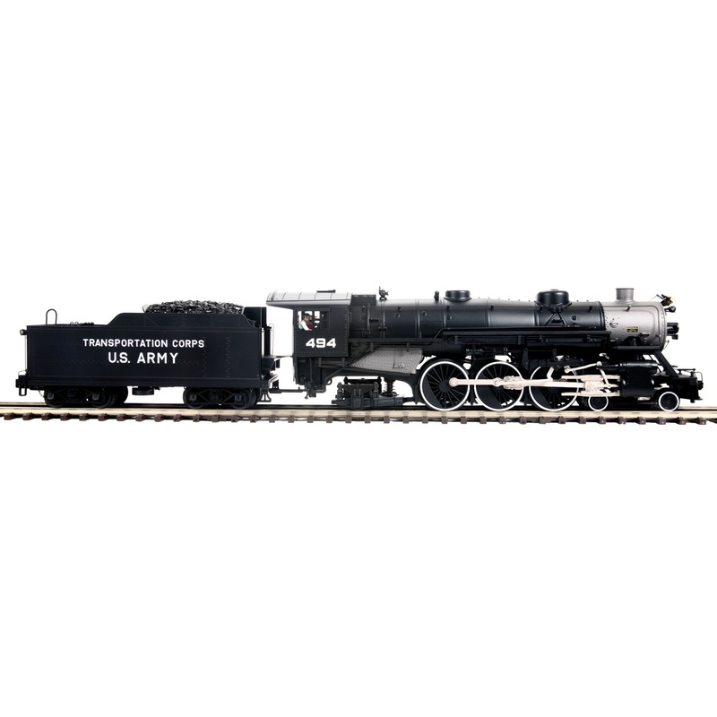 MTH Premier 20-3812-1 O Scale 4-6-2 Heavy Pacific US Army 494