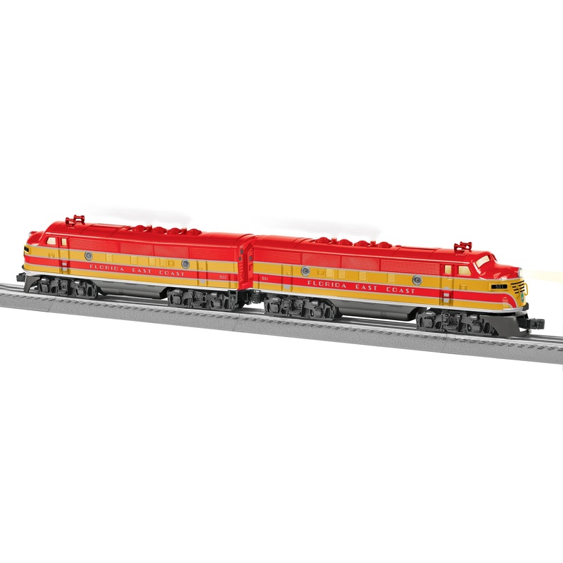 Lionel 2534070 O Gauge LC+ 2.0 EMD F3 AA Set Florida East Coast FEC 501 / 502